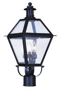Livex Lighting 2045-07 - 3 Light Bronze Outdoor Post Lantern