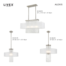 Livex Lighting 41144-91 - 1 Lt Brushed Nickel Ceiling Mount