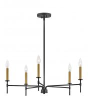 Lark 83075BK - Medium Single Tier Chandelier