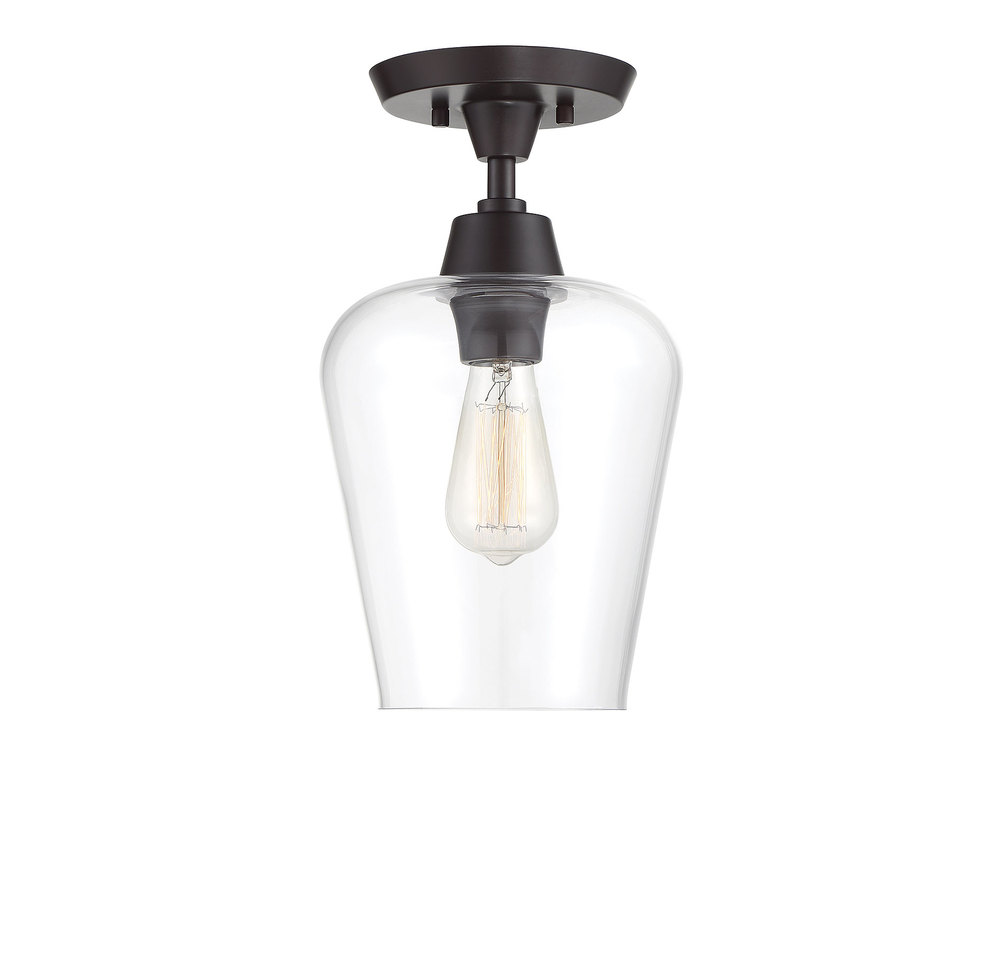 Octave 1-Light Ceiling Light in English Bronze