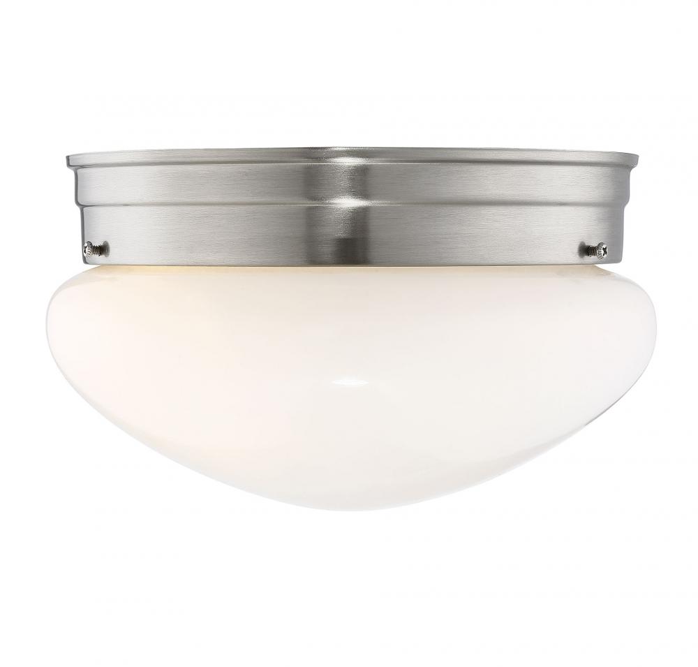 1-Light Ceiling Light in Satin Nickel