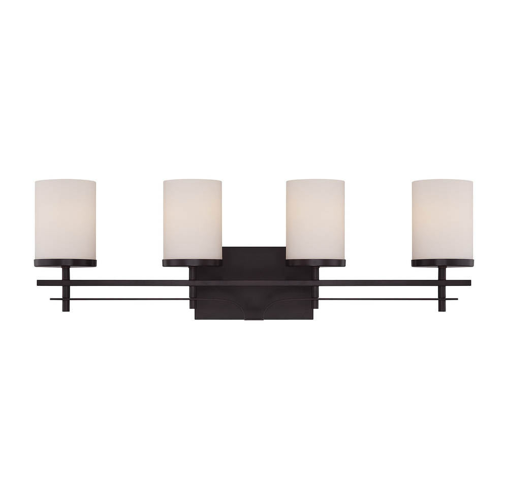 Colton 4-Light Bathroom Vanity Light in English Bronze