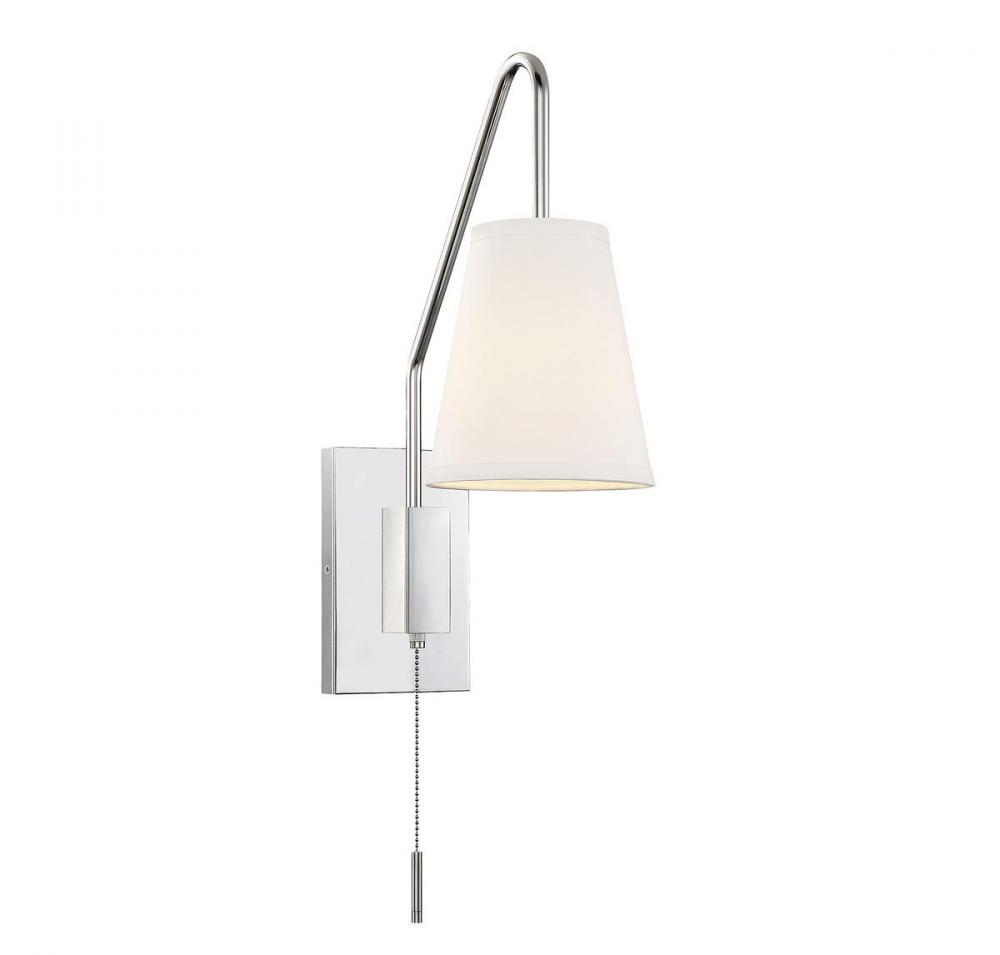 Owen 1-Light Adjustable Wall Sconce in Polished Nickel