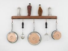Hi-Lite MFG Co. H-30-24Y-B-BK01/B-COP - POT RACK COLLECTION