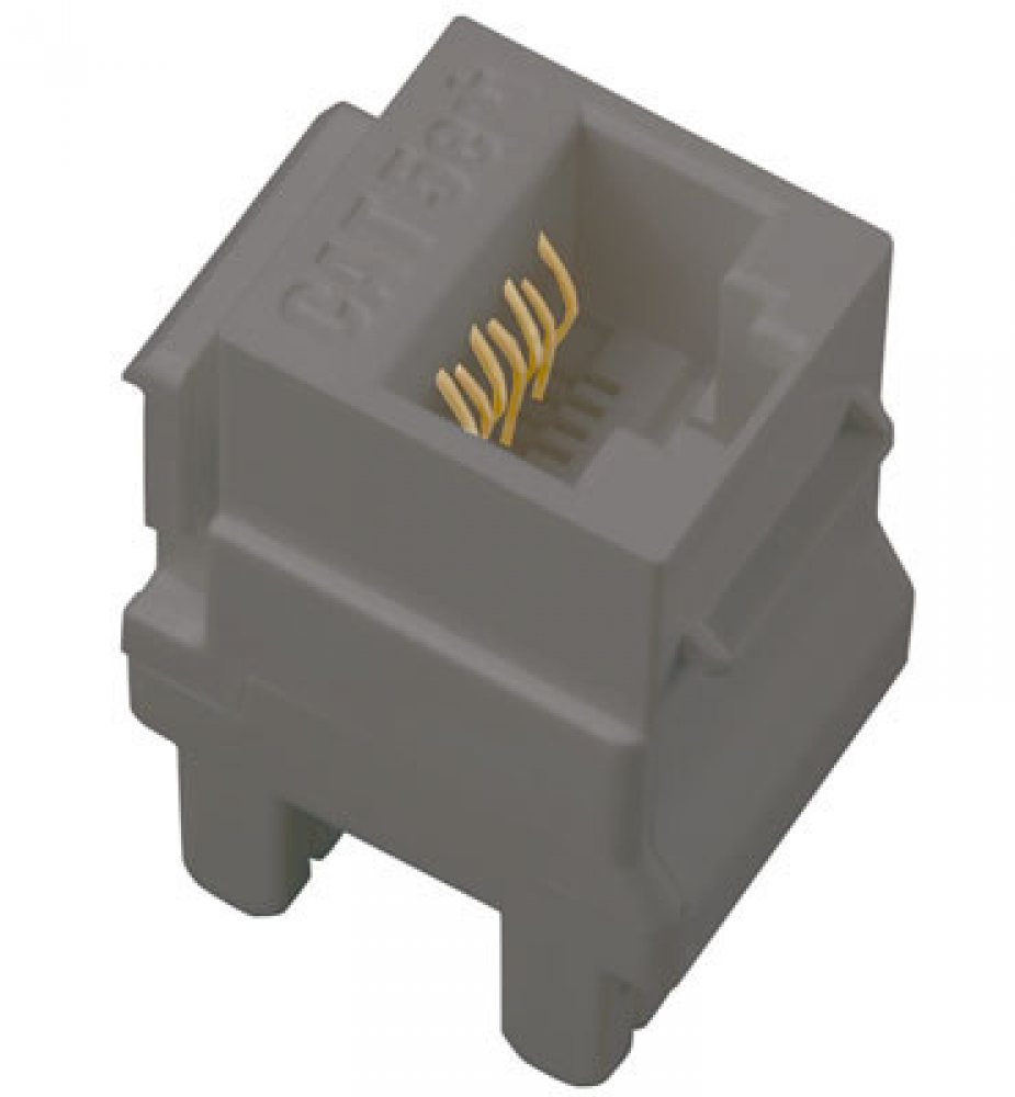 adorne? Cat 5e RJ45 Data/Phone Insert, Magnesium