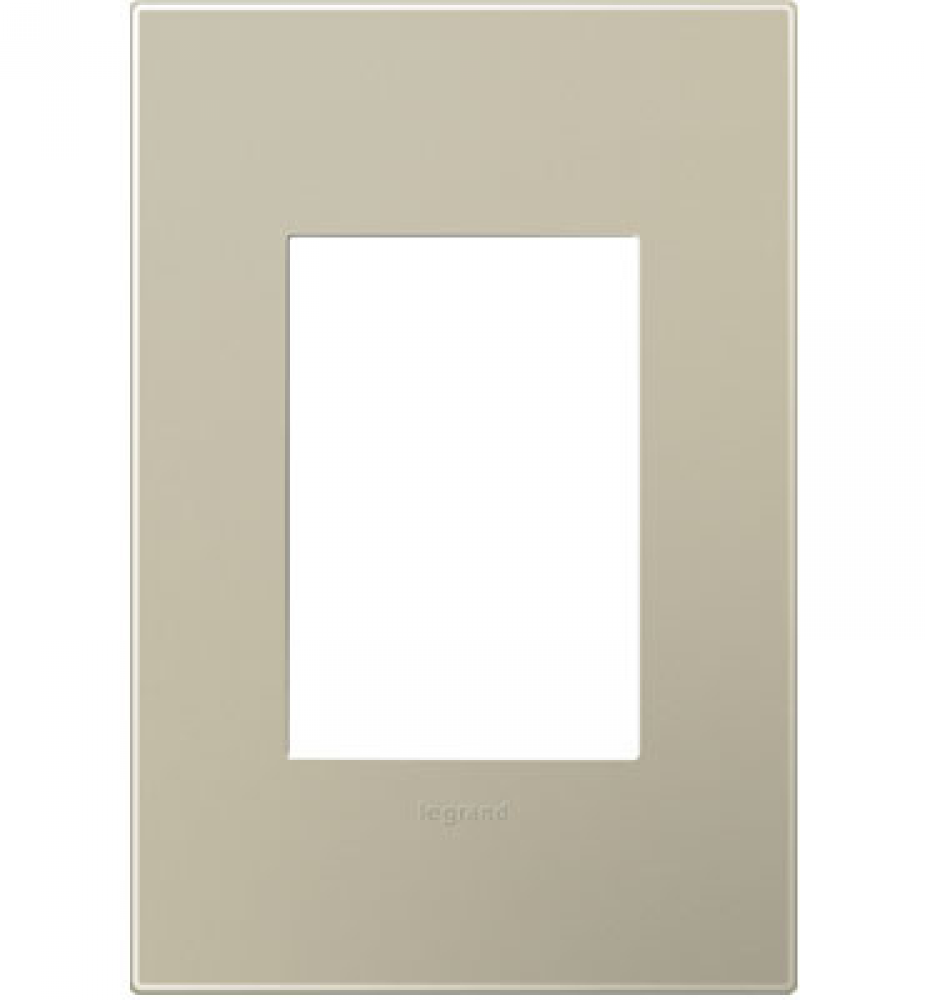 adorne? Titanium One-Gang-Plus Screwless Wall Plate