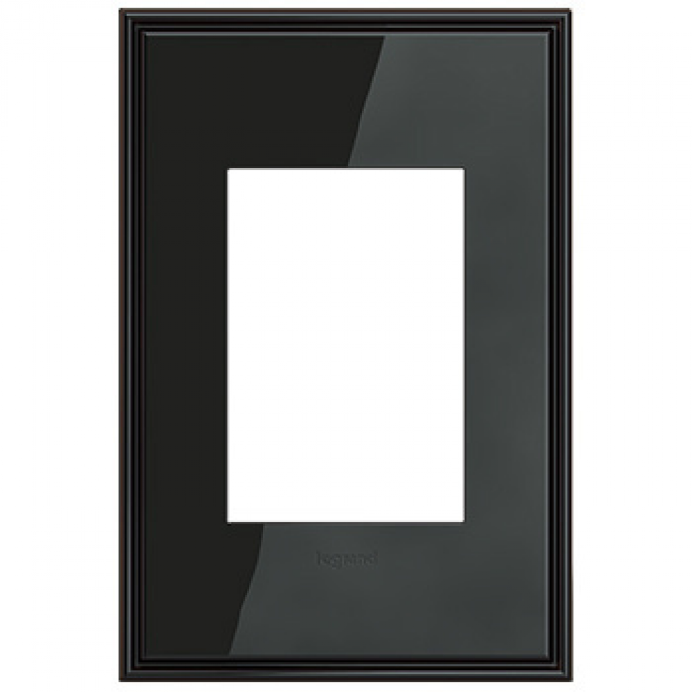 adorne Black Nickel One-Gang-Plus Screwless all Plate