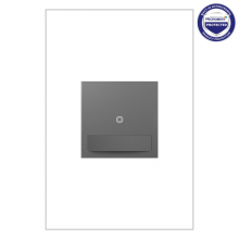 Legrand ASVS12M4 - adorne Motion Sensor Switch, Manual On/Auto Off, Magnesium, with Microban