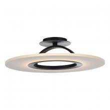 WAC US FM-21720-BK - Elektron LED Convertible Semi-Flush Mount
