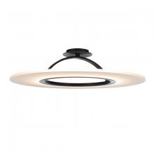 WAC US FM-21728-BK - Elektron LED Convertible Semi-Flush Mount