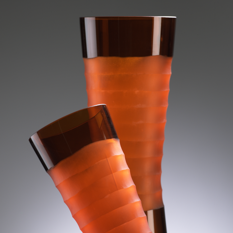 Orange Glass Vase