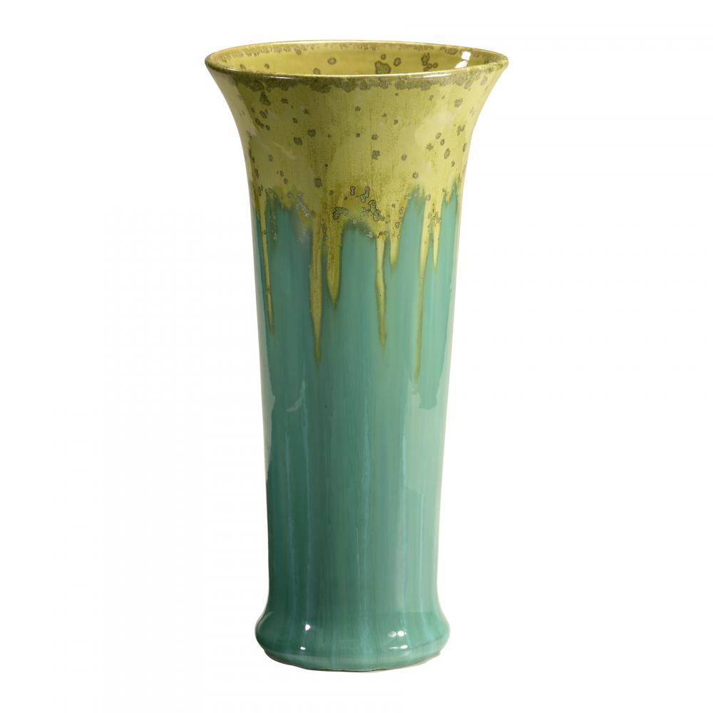 Turquoise And Gold Vase