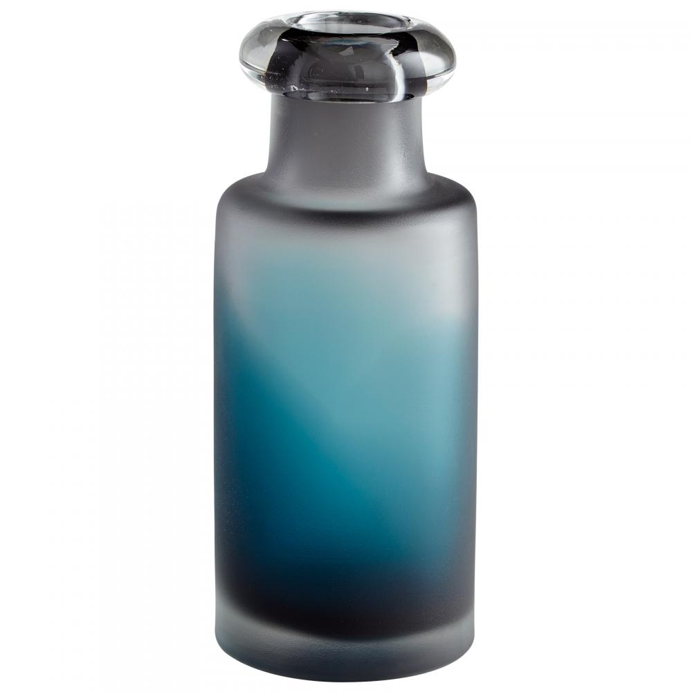Neptune Vase Blue & Clear - Small