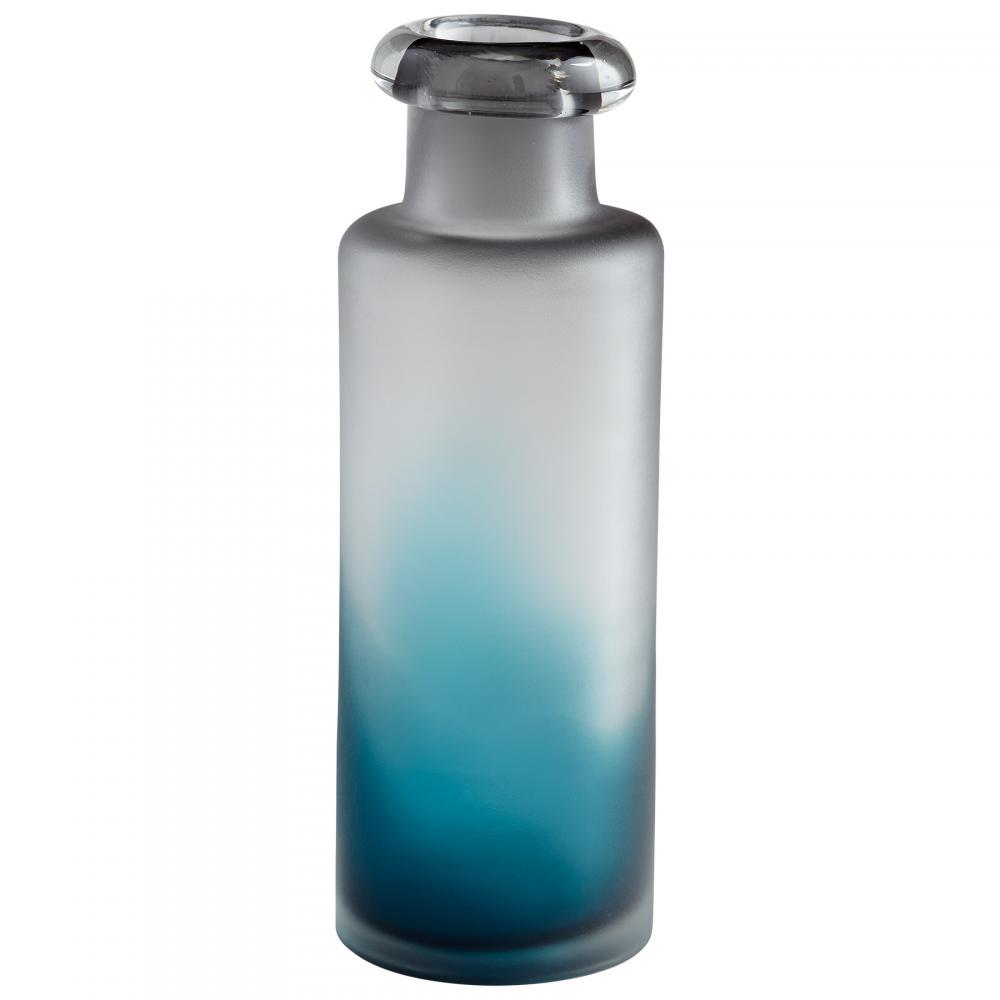 Neptune Vase Blue & Clear - Medium