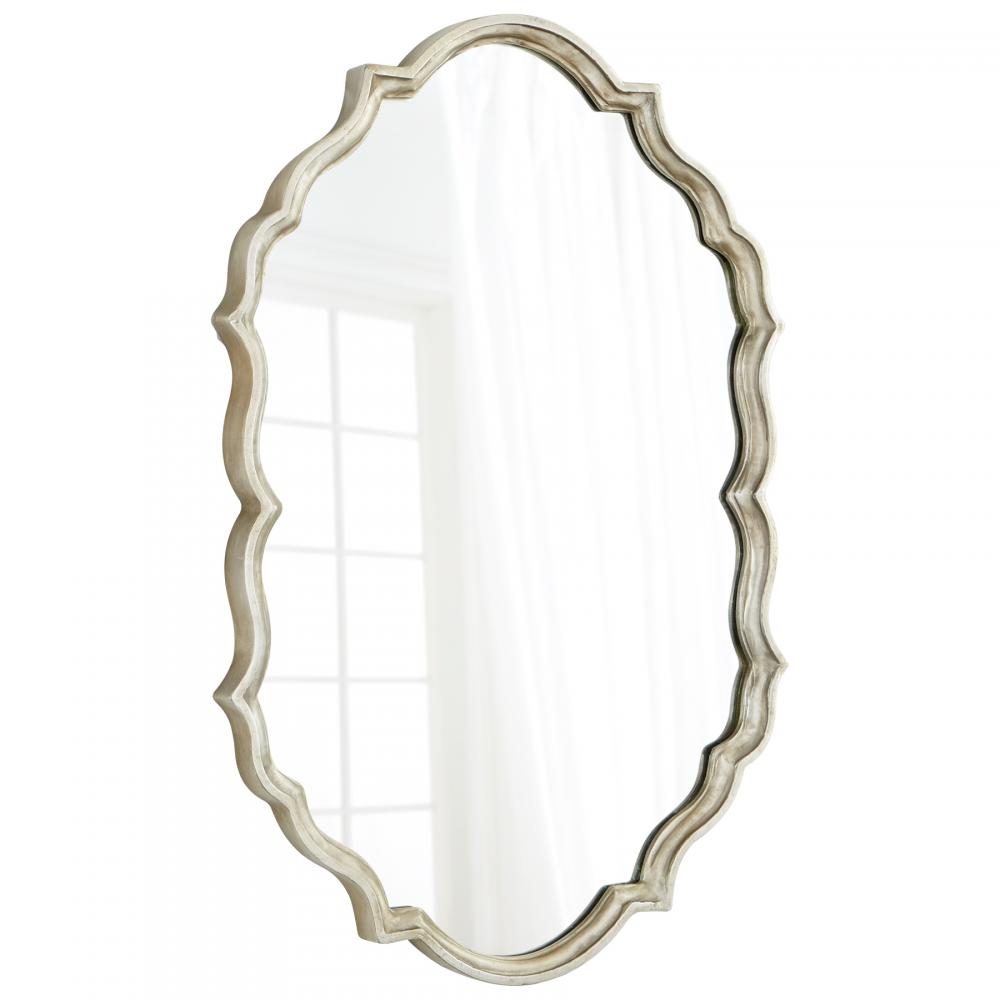 Look At You Mirror White Patina