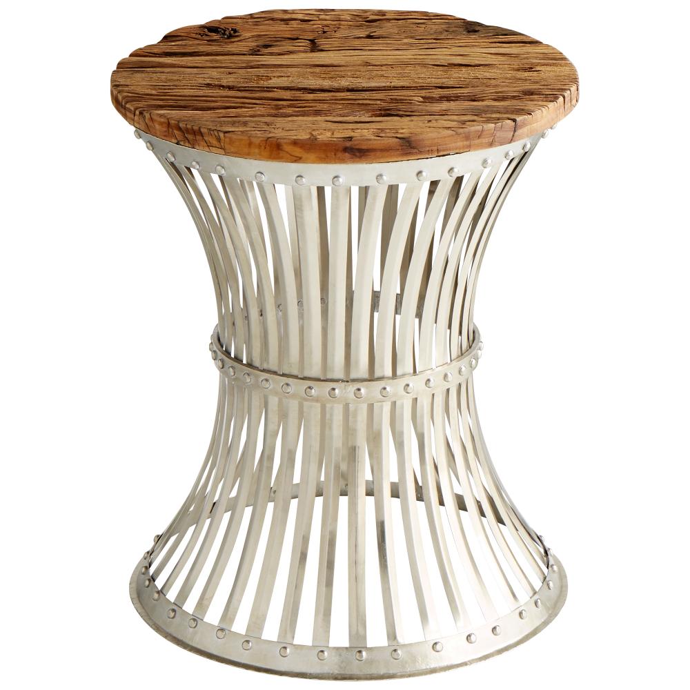 Dalton Side Table Raw Iron And Natural Wood