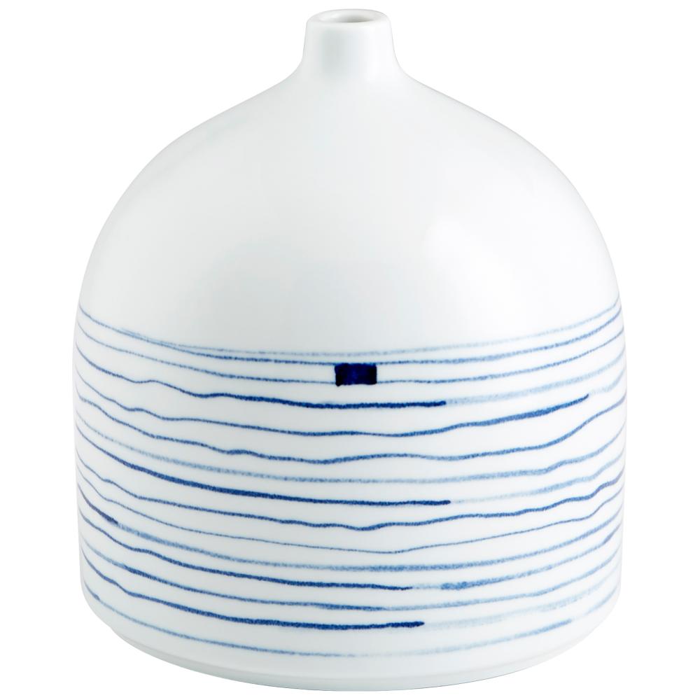 Whirlpool Vase Blue And White - Small
