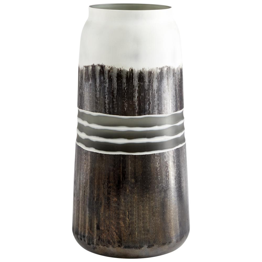 Borneo Vase Black And White - Small