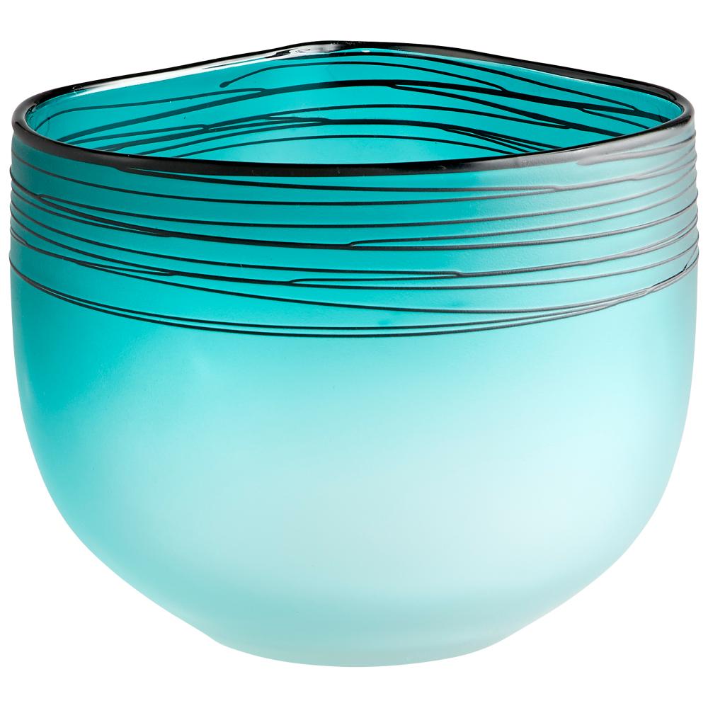 Kapalua Vase Blue And White - Small
