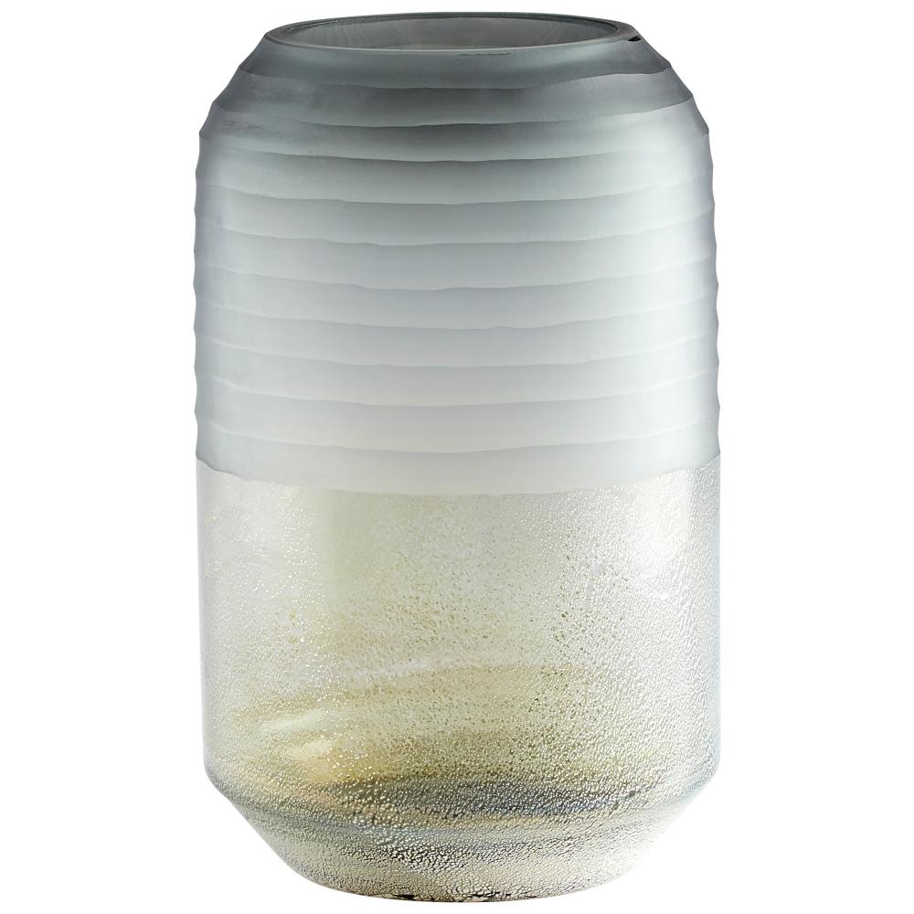 Alchemy Vase Grey And Guilded Silver - Large