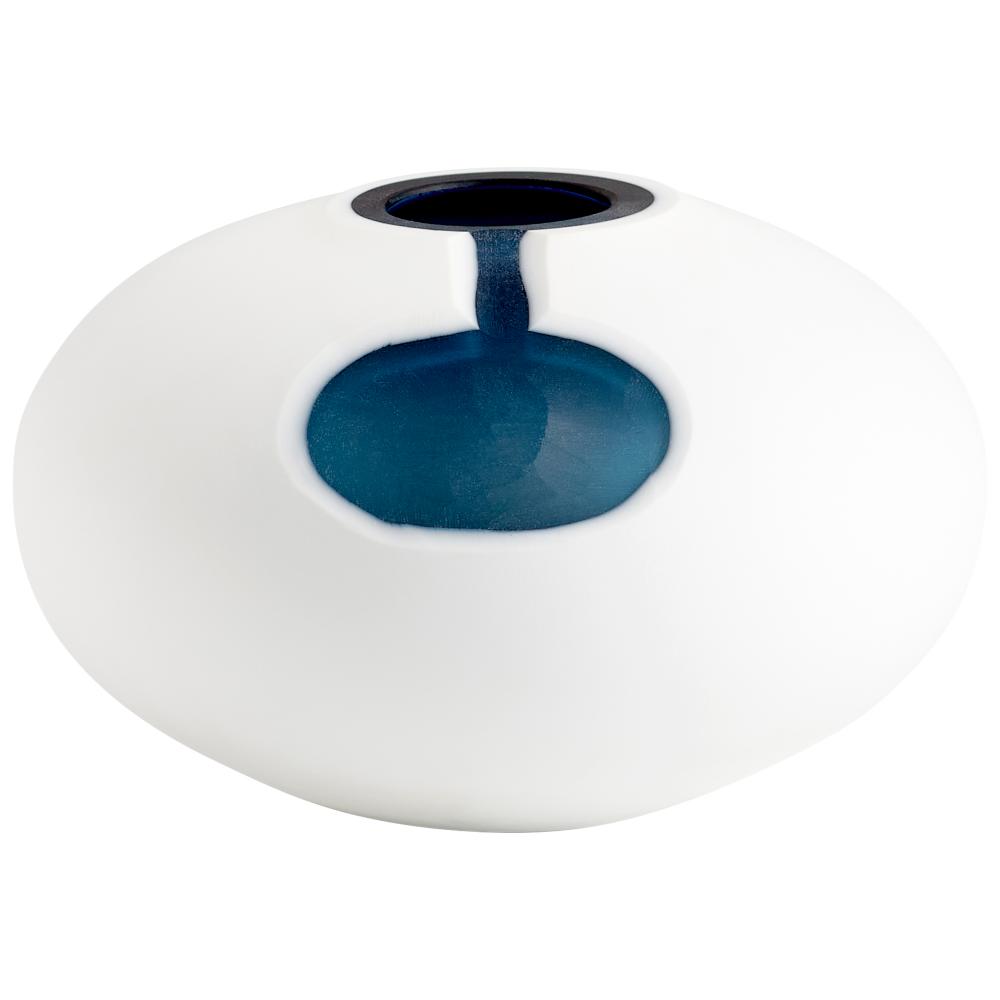 Oracle Vase Blue And White - Small