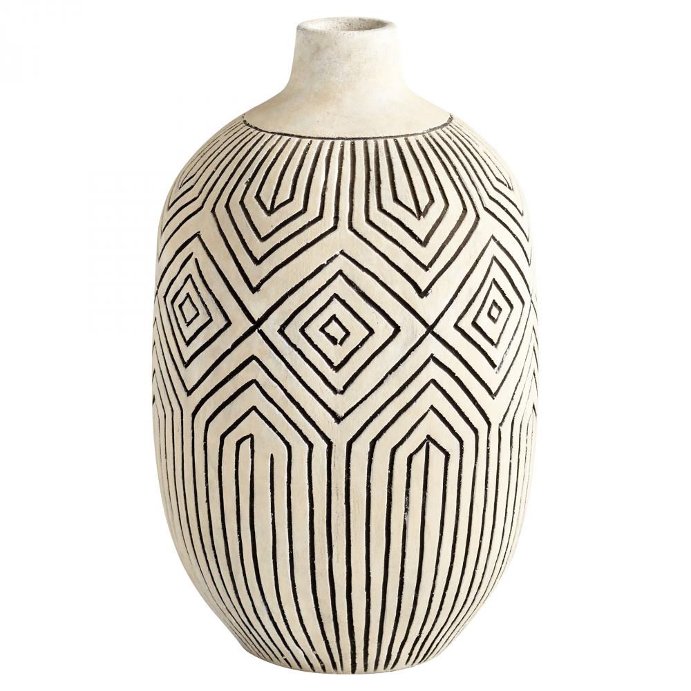 Light Labyrinth Vase White - Small
