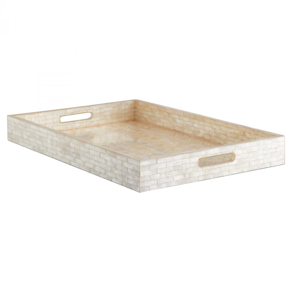 Triton Rectangle Tray Designed by J Kent Martin Pearl - Large