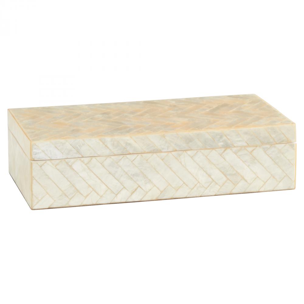 Triton Rectangle Box Designed by J Kent Martin Pearl - Small