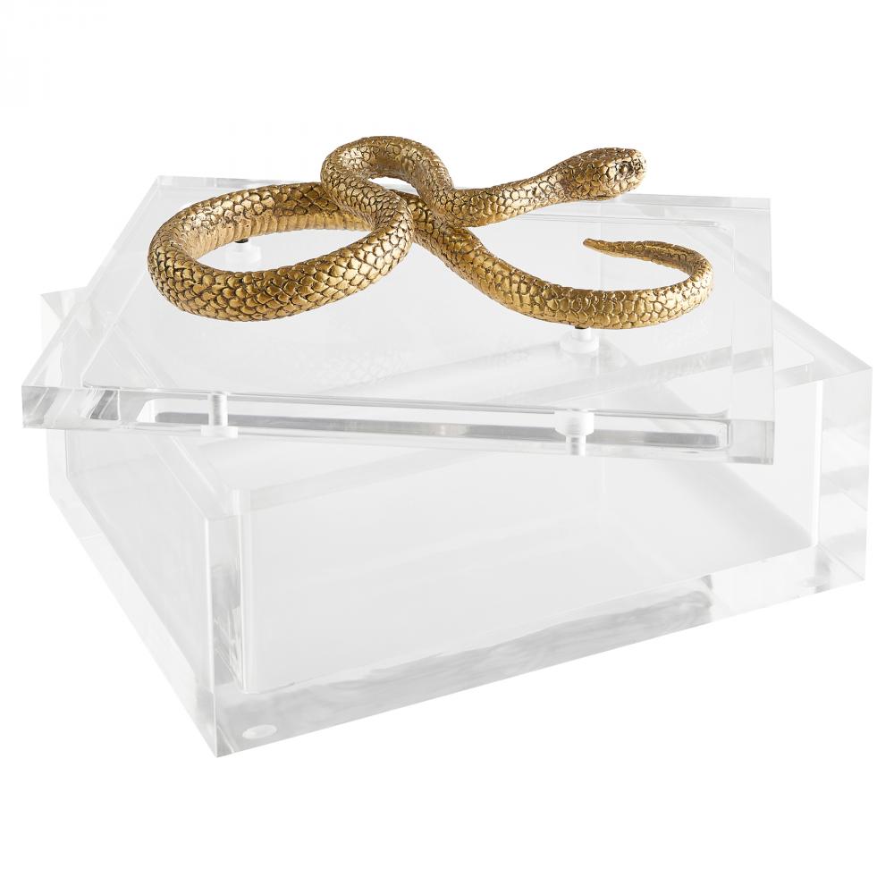 Snake Box Designed by Thom Filicia Clear Brass