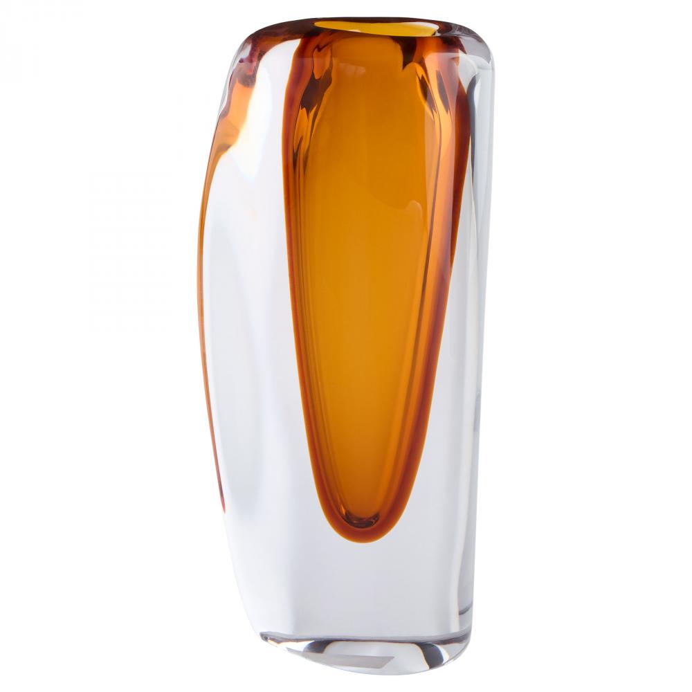 Rovno Vase Amber Clear - Large