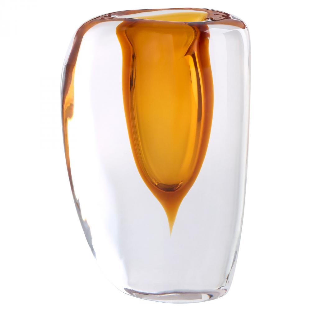 Rovno Vase Amber Clear - Medium