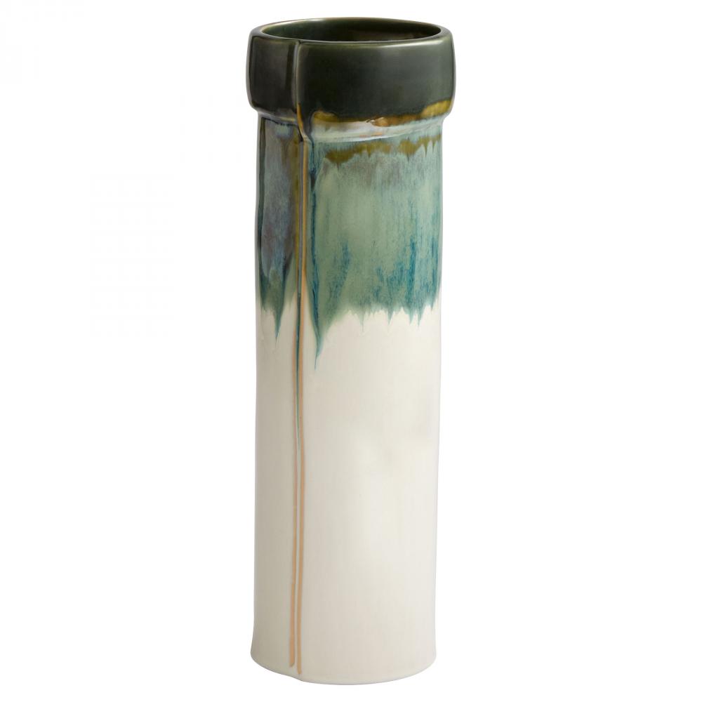 Folded Vase Designed by Seth Vaughn Cascade Sage - Medium