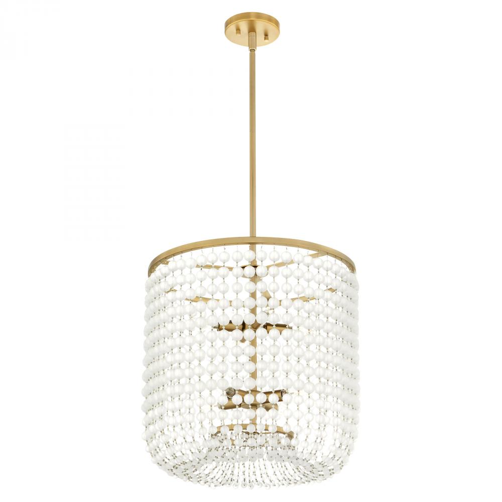 Ophelia Basket Pendant Aged Brass
