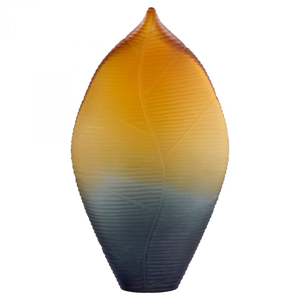Vesper Vase Orange Grey - Small