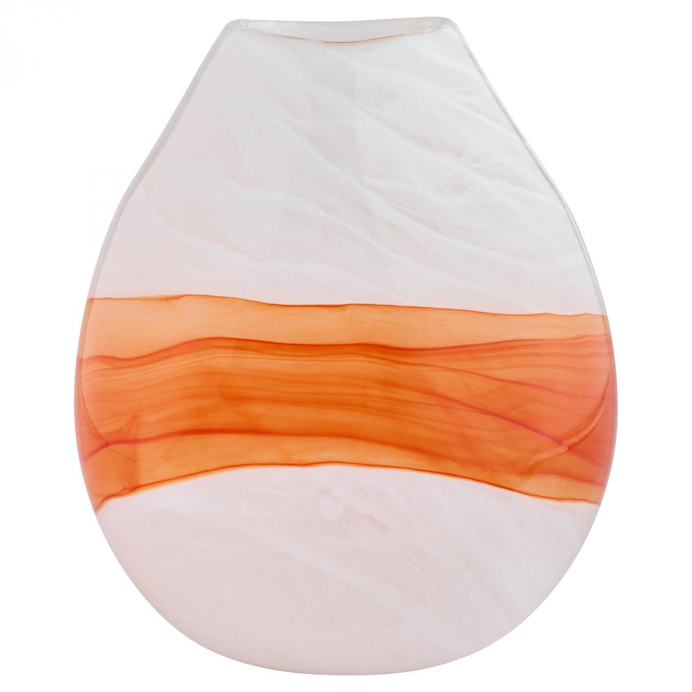 Pacaya Vase White Orange - Small