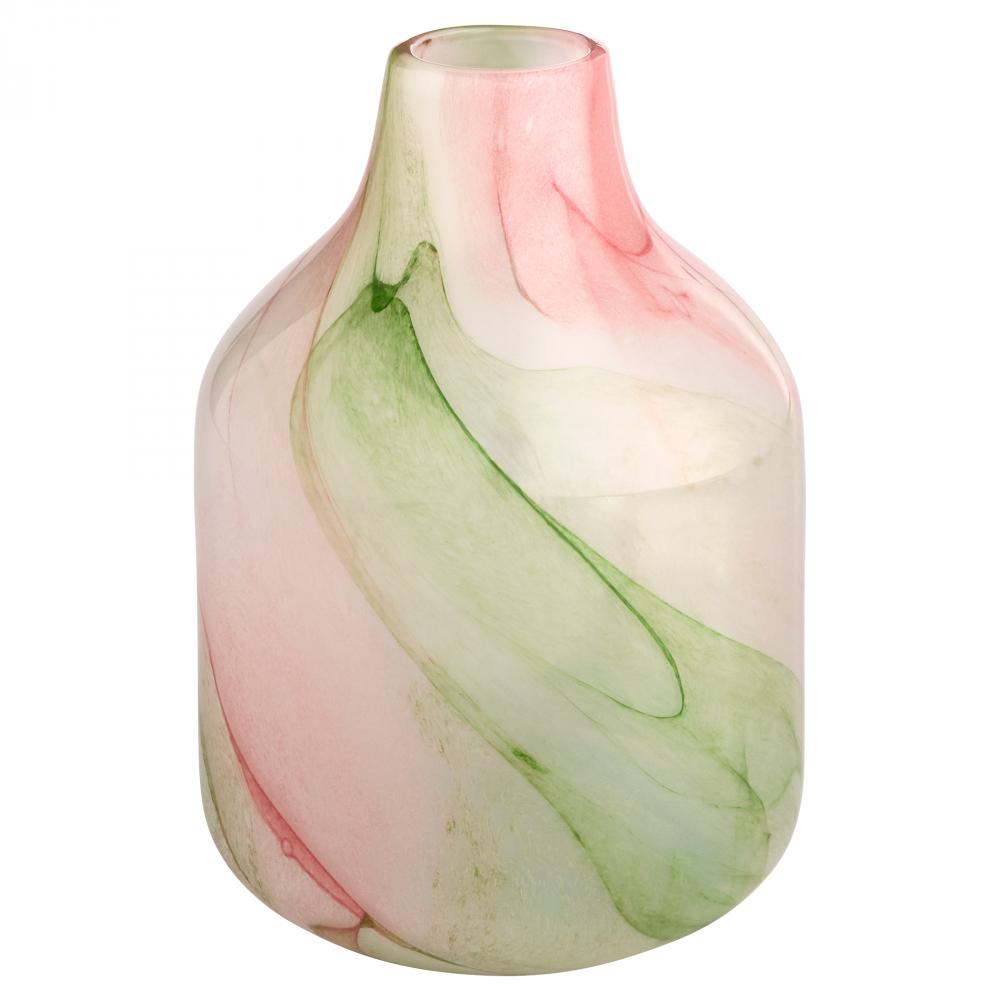 Fern Vase White Spring Green - Small