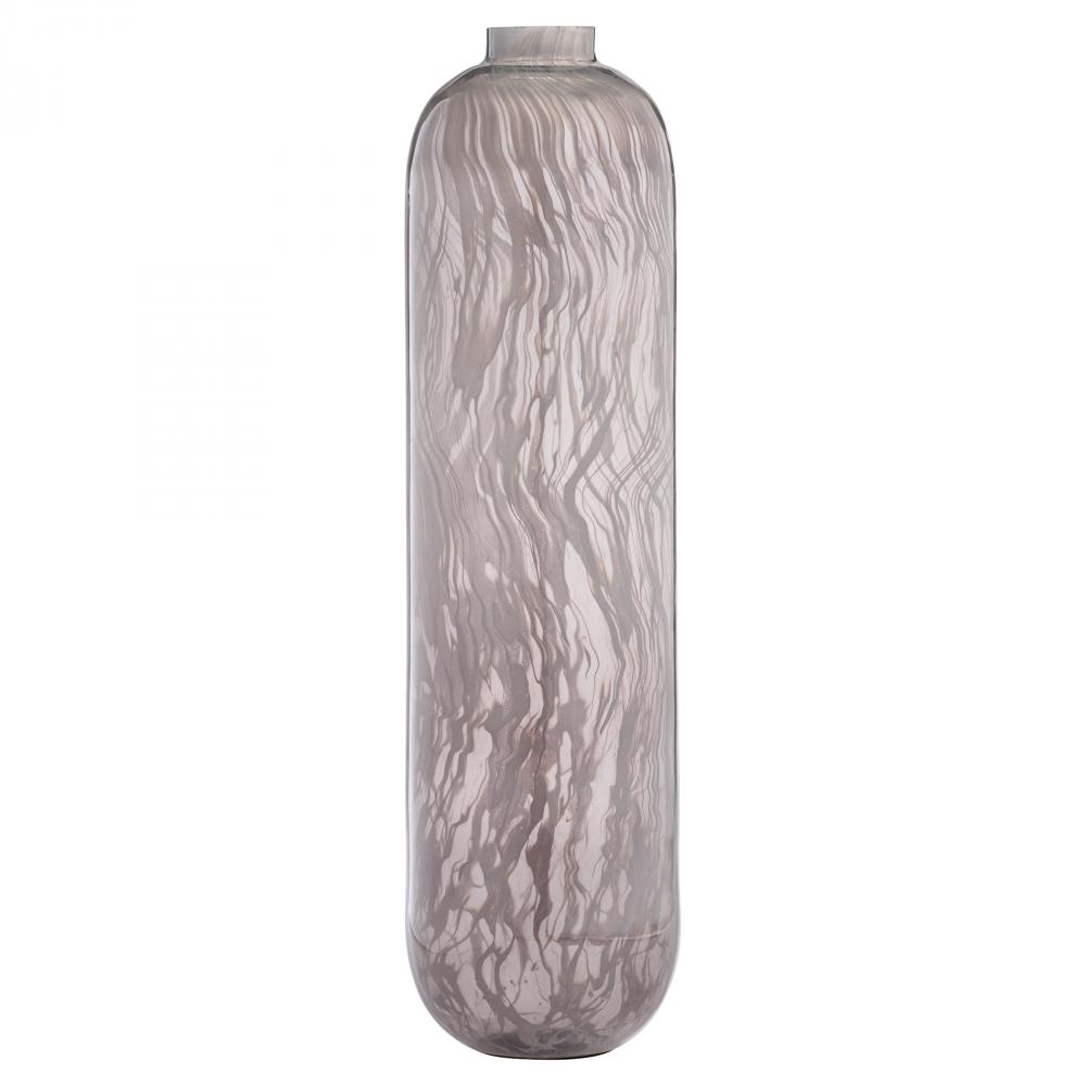 Billow Vase Grey Swirl - Large