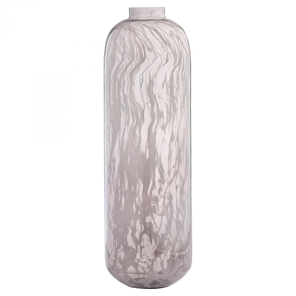 Billow Vase Grey Swirl - Small