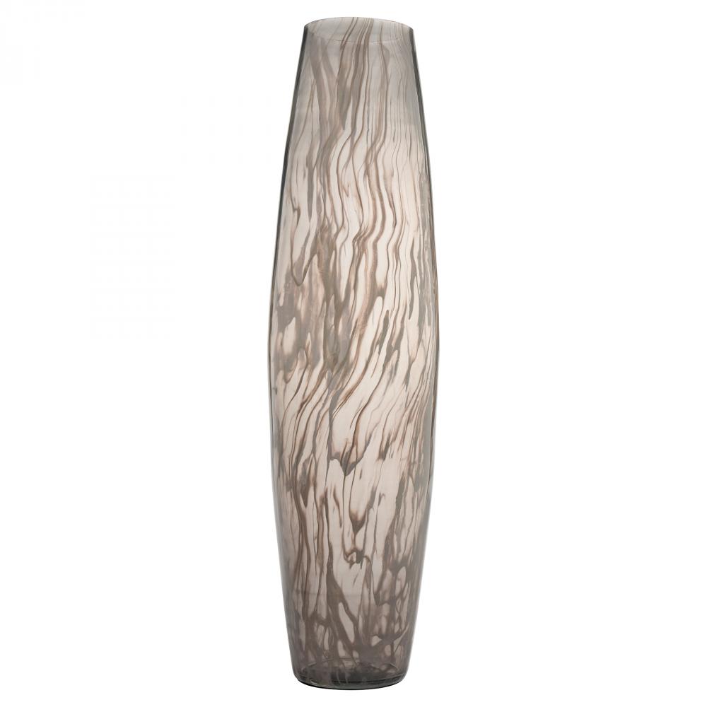 Billow Vase Grey Swirl