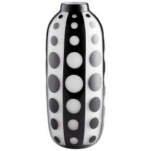 Cyan Designs 11089 - Petroglyph Vase Black And White - Large