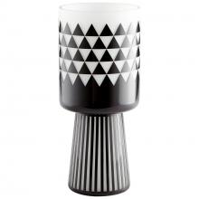 Cyan Designs 11092 - Vector Vase Black And White - Large