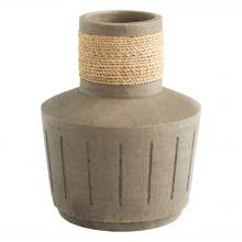 Cyan Designs 11555 - Hydria Vase Designed by J Kent Martin Natural Taupe - Squat