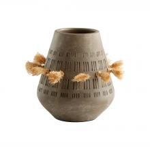 Cyan Designs 11588 - Retting Vase Designed by J Kent Martin Taupe Grey - Small