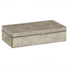Cyan Designs 11686 - Triton Rectangle Box Designed by J Kent Martin Smoke - Small