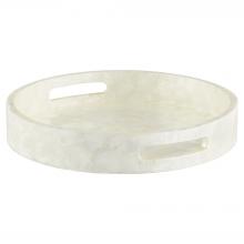 Cyan Designs 11688 - Triton Round Tray Designed by J Kent Martin Pearl - Small