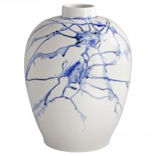 Cyan Designs 11928 - Neos Vase Designed by Seth Vaughn White Blue Black - Small
