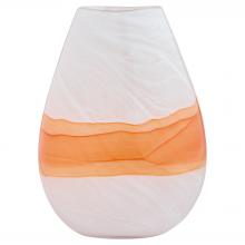 Cyan Designs 12074 - Pacaya Vase White Orange - Stout