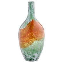 Cyan Designs 12078 - Pacaya Bottle Vase Grey Orange - Medium