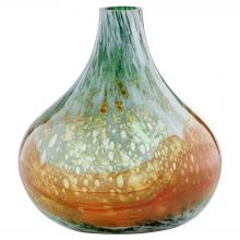 Cyan Designs 12079 - Pacaya Bottle Vase Grey Orange - Small