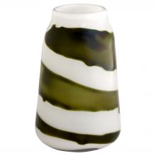 Cyan Designs 12088 - Denali Vase Iridescent White Green - Medium